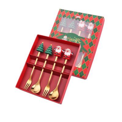 Stainless Christmas Cutlery Gift Set