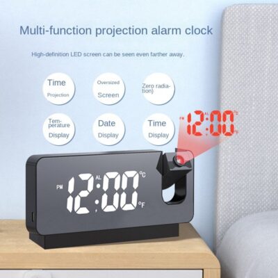 LED Smart Mirror Alarm Clock