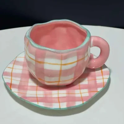 Hand-Painted Cloud Coffee Mug Set