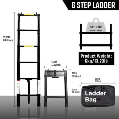 Foldable Aluminum Telescopic Ladder