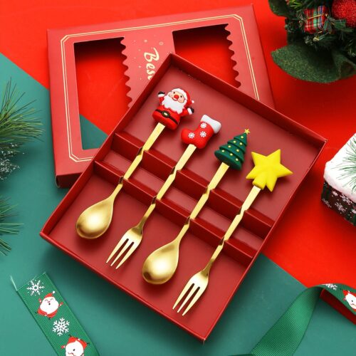 Stainless Christmas Cutlery Gift Set