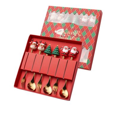 Stainless Christmas Cutlery Gift Set