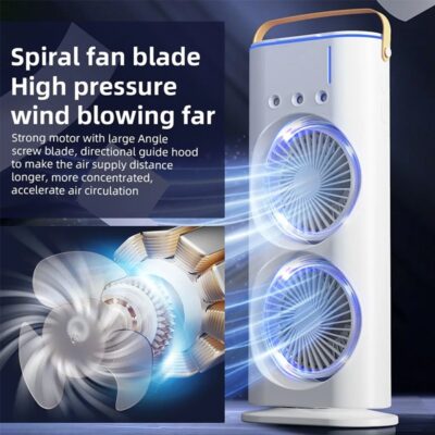 Rechargeable Portable Mini Fan with Spray Cooling