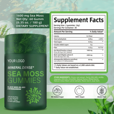 Sugar-Free Sea Moss Gummies Supplement