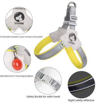 Reflective Dog Chest Harness Saddle