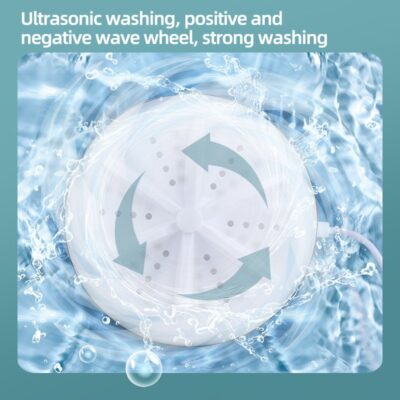 24W Mini Ultrasonic Washing Machine